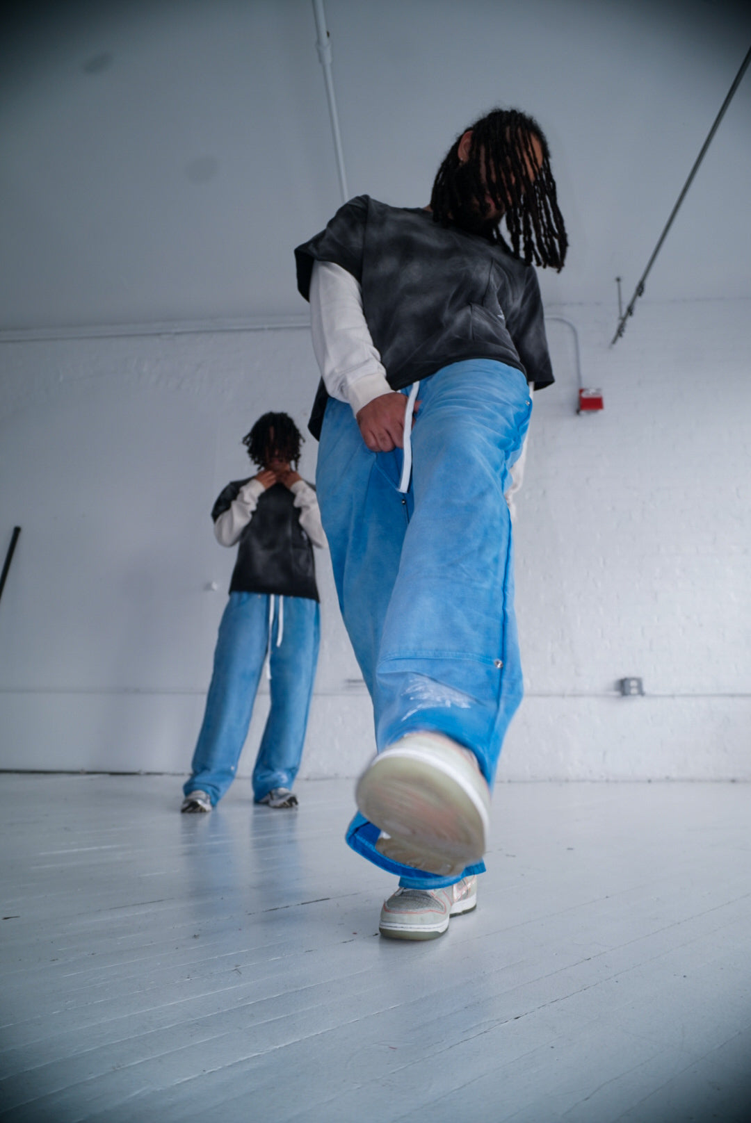 BAGGY DOUBLE KNEE SWEATPANTS