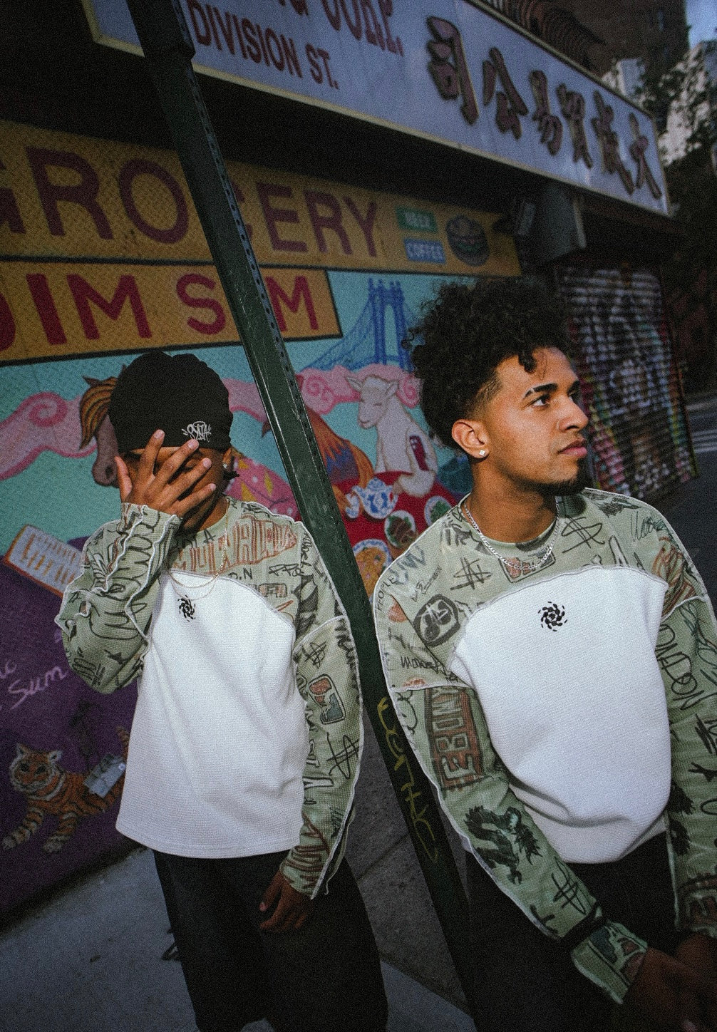 NY GRAFFITI WAFFLE-KNIT