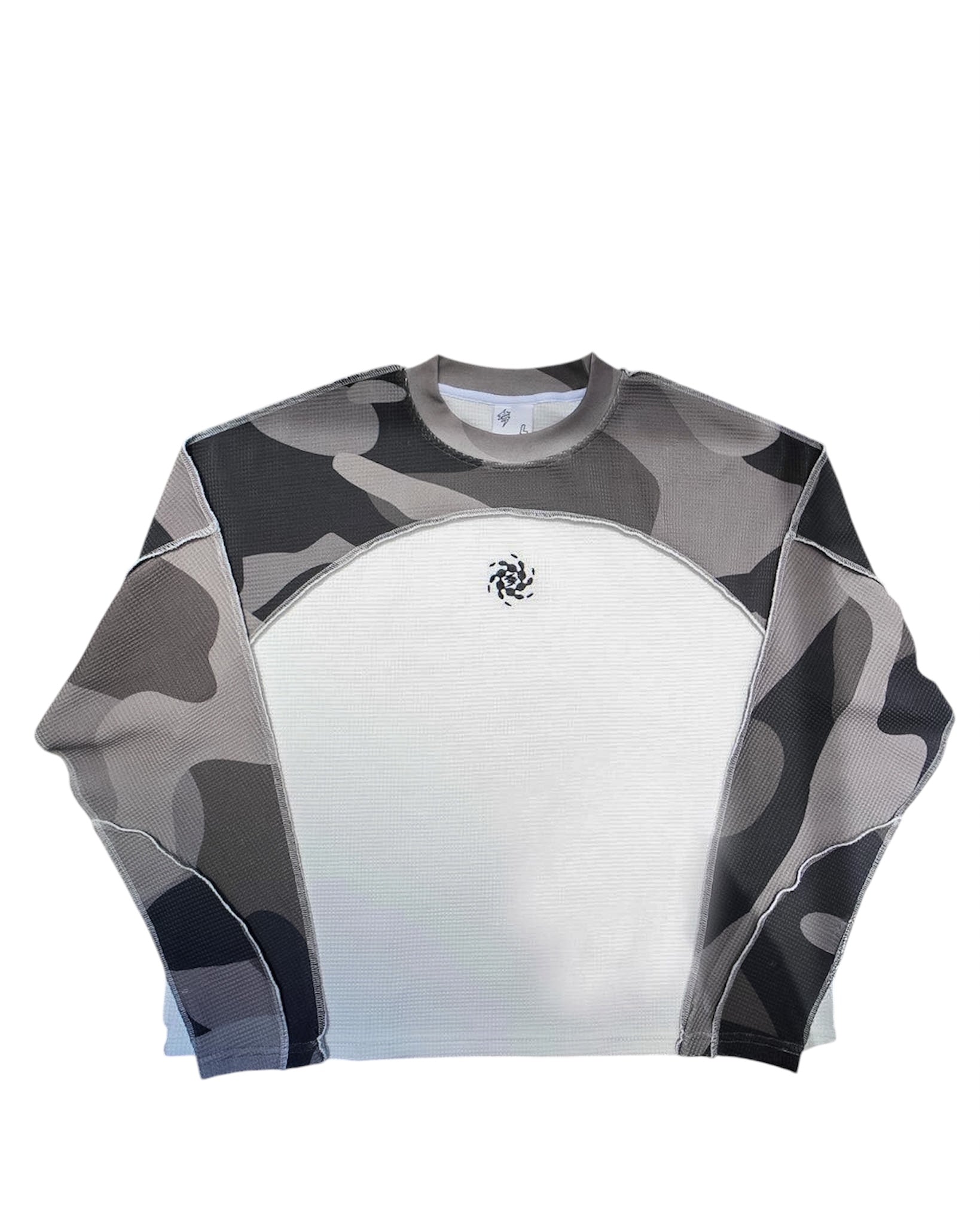 CAMOUFLAGE WAFFLE-KNIT